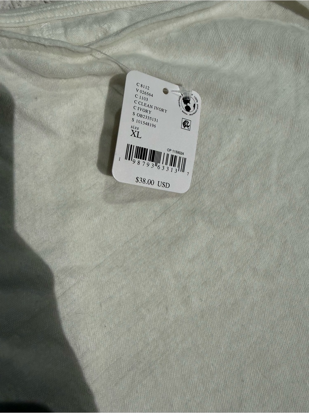 We The Free white Scoop Neck Long Sleeve Top new xl